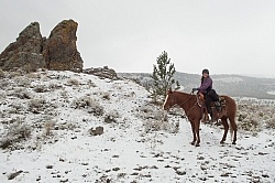 Shawn on The Snowy Trail Ride