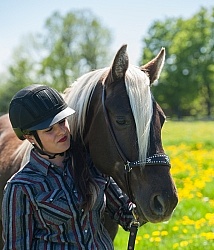 Rocky Mountain Horse with Owner, Bonnie View Farms Tribute Kidd