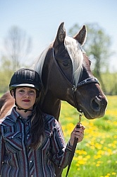Rocky Mountain Horse with Owner, Bonnie View Farms Tribute Kidd