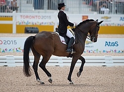 Belinda Trussell and Anton Pan Am Dressage GP FS 2015