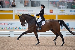 Belinda Trussell and Anton Pan Am Dressage GP FS 2015
