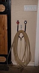 Barn Safety keeping aisles tidy Barn Hose Neatly Hanging