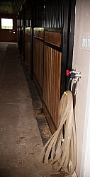 Barn Safety keeping aisles tidy Barn Hose Neatly Hanging