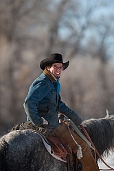 Winter Riding Western Vertical