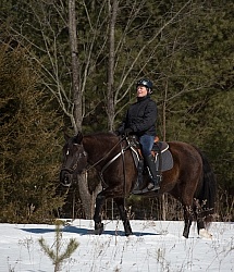 Winter Trail Riding Vertical