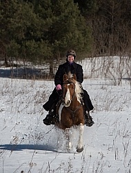 Winter Trail Riding Vertical