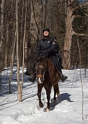 Winter Trail Riding Vertical