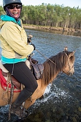Julie Veloo Crossing the River