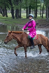 Sasha Crossing the River
