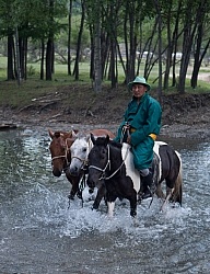 Guide crossing the River
