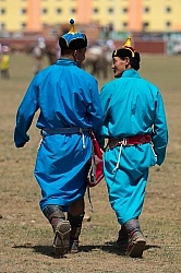 Wrestlers at the Nadaam Festival