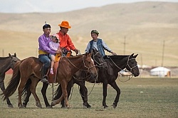 Family at the Nadaam Festival