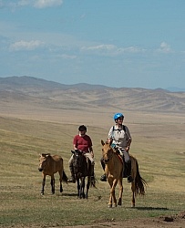 Sasha and Carl on the Trail