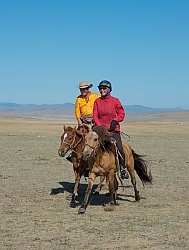 Baagi and JUlie having a Run