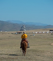 Riding to the Statue