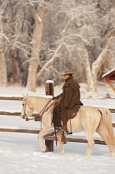 Winter Riding Western Vertical