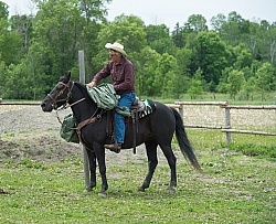 The Extreme Cowboy Race at Horse Country s Lantz McLaren Clinic