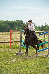 The Extreme Cowboy Race at Horse Country s Lantz McLaren Clinic