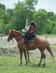 The Extreme Cowboy Race at Horse Country s Lantz McLaren Clinic