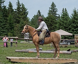 The Extreme Cowboy Race at Horse Country s Lantz McLaren Clinic