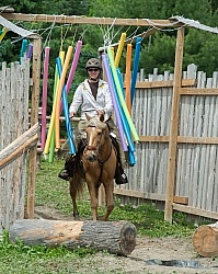 The Extreme Cowboy Race at Horse Country s Lantz McLaren Clinic