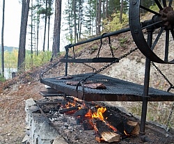 Outdoor BBQ at the Cabana