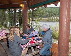 Outdoor BBQ at the Cabana