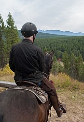 On the Trails with Bar W, View of Cabin