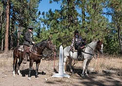 On The Trails with Bar W , Canada U.S Border