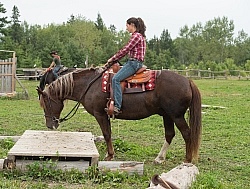 Jenn attempting the Bridge on Sabre