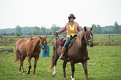 Shawn and Sabre Ponying at Horse Country Campgrounds