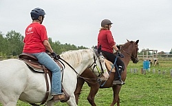 Cinette and Blaze Ponying Eydie