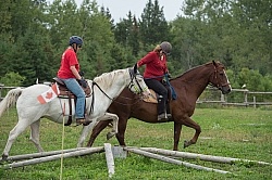 Cinette and Blaze Ponying Eydie