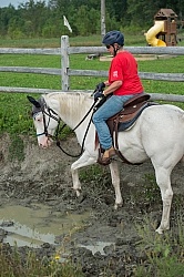 Eydie and Chamar Go Through the Mud at Horse Country Campgrounds