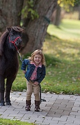 Girl with Miniature Horse