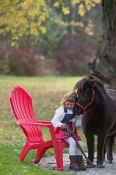 Girl with Miniature Horse