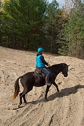 Riding hills on sand