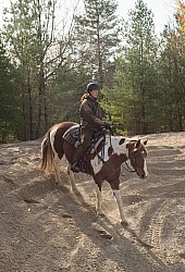 Riding hills on sand