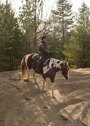 Riding hills on sand