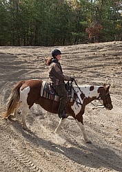 Riding hills on sand