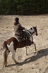Riding hills on sand