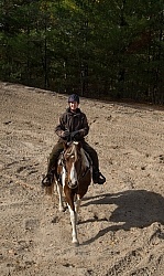 Riding hills on sand