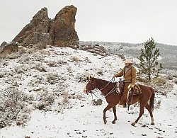 Trail Riding Winter Lazy C U Ranch