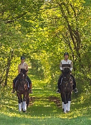 Tian and Jaimey Irwin Riding