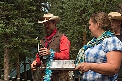 Chuck and Terri Prepare Mimosas