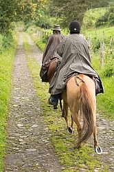 Gabriel and Heather Riding at Hacienda La Alegria
