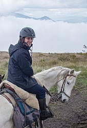 Riding Above the Clouds   on the Way to Bomboli