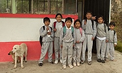 Lunch Stop at a Local School in the Andes, Ecuador