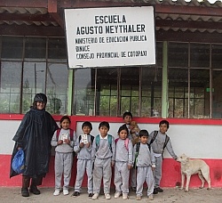 Lunch Stop at a Local School in the Andes, Ecuador