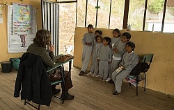 Lunch Stop at a Local School in the Andes, Ecuador